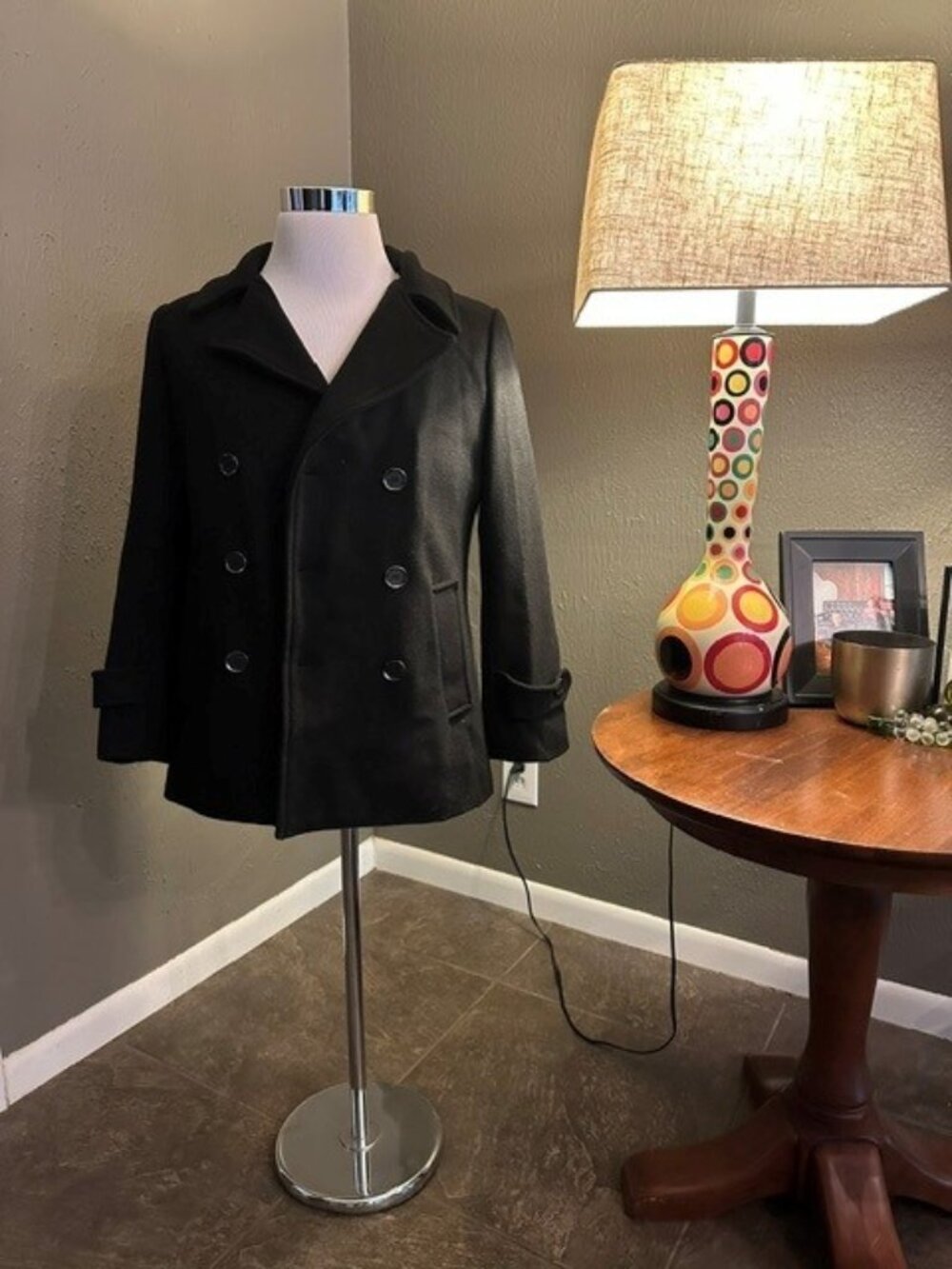 Matchstick Navy Peacoat